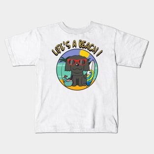 Life's a beach Sheepdog Kids T-Shirt